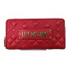 Immagine di LOVE MOSCHINO PORTAFOGLI DONNA A 2 SCOMPARTI CHIUSO da ZIP 8 CARD ROSSO JC5600