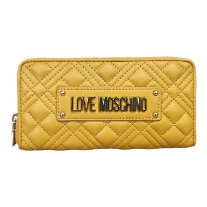 Immagine di LOVE MOSCHINO PORTAFOGLI DONNA A 2 SCOMPARTI CHIUSO da ZIP 8 CARD GIALLO JC5600