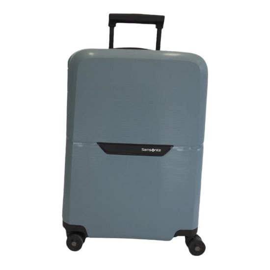 Immagine di SAMSONITE MAGNUM ECO SPINNER 4 RUOTE 55CM bagaglio a mano 100% RECICLED Azzurro KH2001