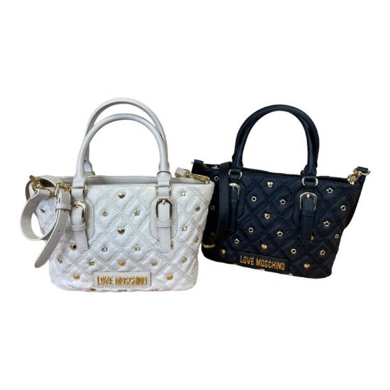 Immagine di LOVE MOSCHINO Donna Bauletto da braccio con tracolla Borchie Stelle Cuori JC4268