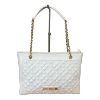 Immagine di LOVE MOSCHINO BORSA DONNA SHOPPER da spalla matelassè trapuntato BIANCO JC4006