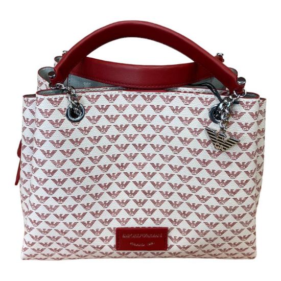 Immagine di EMPORIO ARMANI BORSA DONNA Shopper media con tracolla e 3 divisori PESCA Y3D159