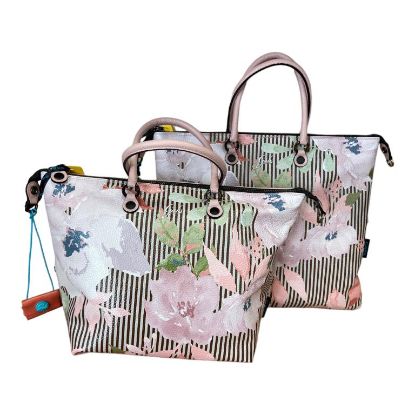 Immagine di GABS BORSA SHOPPER in PELLE trasform bauletto sacca zaino PEONIA TONI CALDI G3 M