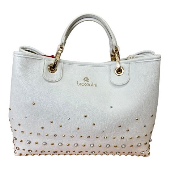 Immagine di BRACCIALINI Shopper da braccio tracolla e pochette PIETRE E BORCHIE JEWEL B17185