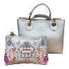 Immagine di BRACCIALINI BETH Shopper Media da braccio con tracolla e pochette SILVER B17181
