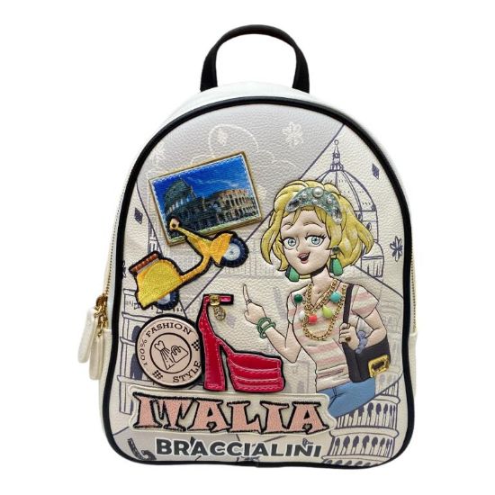 Immagine di BRACCIALINI CARTOLINE Borsa Donna Zaino Medio da spalla ITALIA B17083