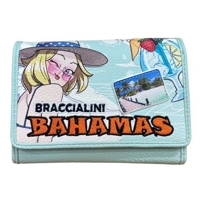 Immagine di BRACCIALINI CARTOLINE PORTAFOGLI MEDIO CLASSICO 7 CARD+SPICCI BAHAMAS B17092CA