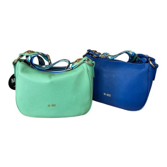 Immagine di MBRC BRACCIALINI borsa sacca piccola in pelle di vitello tracolla COLORS E103