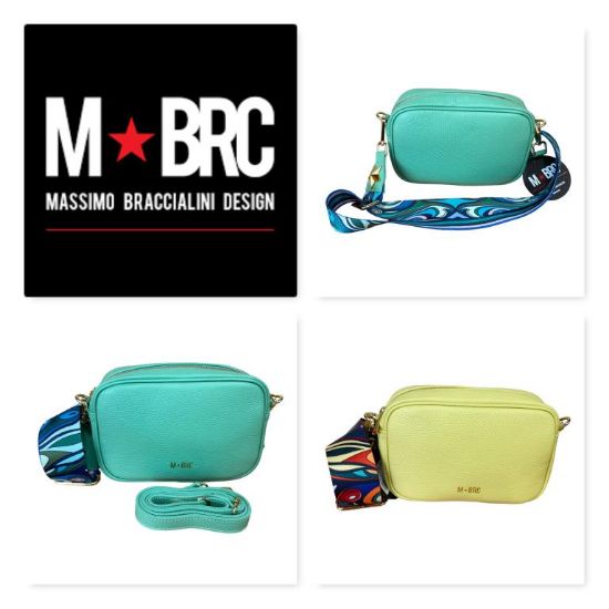 Immagine di BRC Massimo BRACCIALINI Borsa in pelle CAMERA CASE francesina 2 tracolle E106