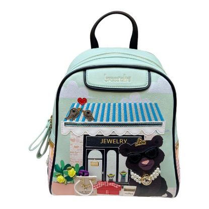 Immagine di BRACCIALINI Borsa Donna Zaino Zainetto Medio da spalla ANIMALS B17112