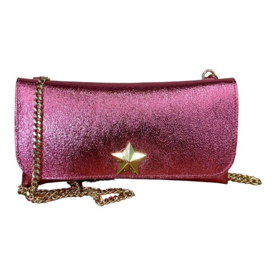 Immagine di BRC Massimo BRACCIALINI Borsa donna cocktail bag cerimonia a tracolla Fuxia E166