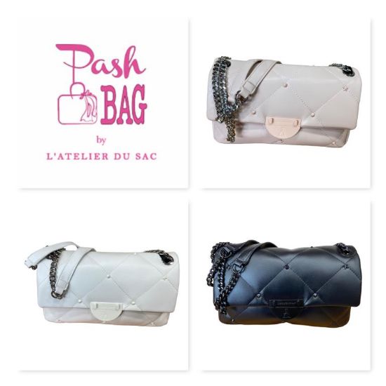 Immagine di L'Atelier du Sac BORSA PICCOLA DA SPALLA applicaz borchie e stelle color REBECCA