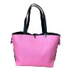 Immagine di PASH BAG SHOPPER REVERSE DA SPALLA + borsa interna e SCIARPA Nero/Rosa PARIS