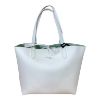 Immagine di PASH BAG SHOPPER REVERSE DA SPALLA + borsa interna e SCIARPA Bianco/Verde PARIS