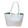 Immagine di PASH BAG SHOPPER REVERSE DA SPALLA + borsa interna e SCIARPA Bianco/Verde PARIS