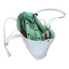 Immagine di PASH BAG SHOPPER REVERSE DA SPALLA + borsa interna e SCIARPA Bianco/Verde PARIS