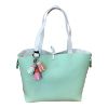 Immagine di PASH BAG SHOPPER REVERSE DA SPALLA + borsa interna e SCIARPA Bianco/Verde PARIS