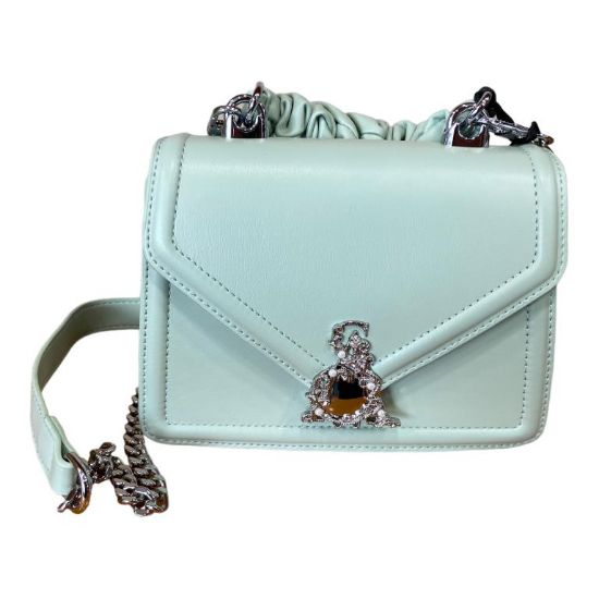 Immagine di PASH BAG BORSA Gioiello DONNA POCHETTE DA spalla chiusa con pattina VERDE ANNIE