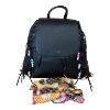 Immagine di PASH BAG ZAINO Grande da spalla CHIUSO CON PATTINA Applicazione Frange DOMINIC