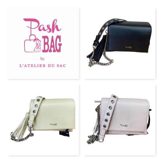 Immagine di PASH BAG Borsa donna PICCOLA tracolla tracollina da spalla con divisori MAYA