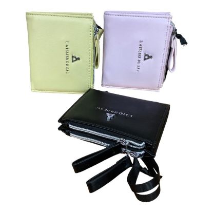 Immagine di L'Atelier du Sac PORTAFOGLI donna 2 zip PICCOLO 6 CARD + monete  IVY
