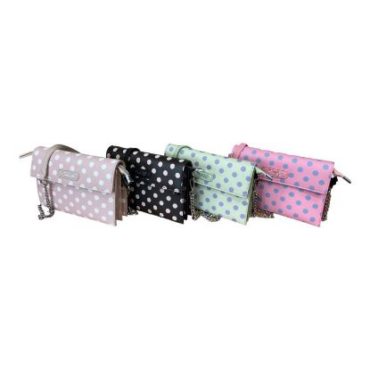 Immagine di Pash Bag BORSA DONNA tracollina pochette DA SPALLA 3 DIVISORI clutch pois ODETTE