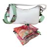Immagine di Pash Bag BORSA DONNA Piccola SACCA BAQUETTE DA SPALLA tracolla e sciarpa NATASHA