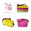 Immagine di Pash Bag Borsa sacca da spalla con tracolla divisori e sciarpa BICOLOR ANGELICA