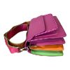 Immagine di Pash Bag Borsa sacca da spalla con tracolla divisori e sciarpa BICOLOR ANGELICA