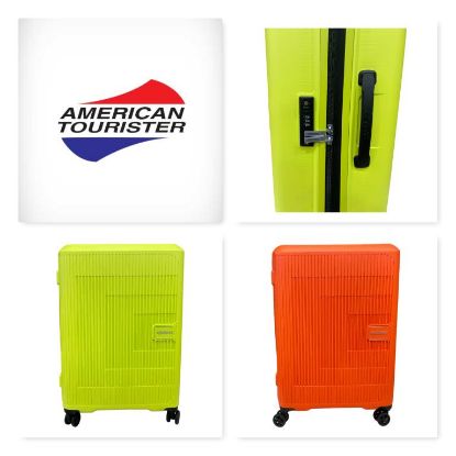 Immagine di American Tourister TROLLEY SPINNER 4 RUOTE MEDIO 67cm 3,1 kg Lime/Arancio MD8002