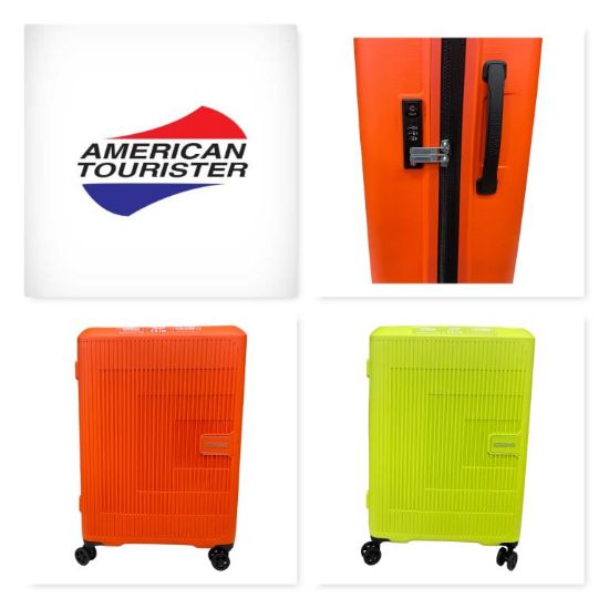 Immagine di American Tourister TROLLEY SPINNER 4 RUOTE GRANDE 77cm 3,6 kg Lime/Aranc MD8003