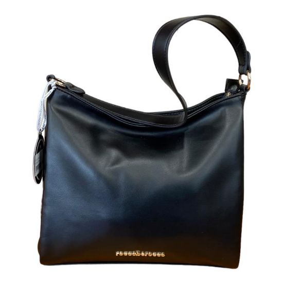 Immagine di ROCCOBAROCCO Borsa Donna Sacca Media da spalla con tracolla allungabil NERO 4112