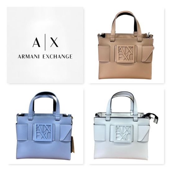 Immagine di ARMANI AX borsa donna shopping MEDIO PICCOLO da Braccio + tracolla Estate 942690