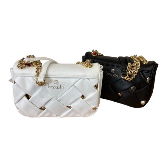 Immagine di BRACCIALINI Borsa donna Shopper Media da spalla con tracolla scorrevole B17150