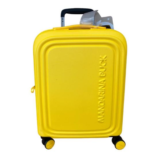 Immagine di MANDARINA DUCK TROLLEY 4 RUOTE Piccolo CABIN SIZE 55cm 2,4 kg Giallo SZV24