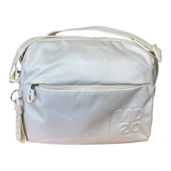 Immagine di MANDARINA DUCK MD20 BORSA DONNA SACCA Media TRACOLLA TASCHE BIANCO QMTV8