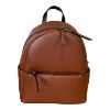 Immagine di PASH BAG Borsa donna ZAINO da spalla CHIUSO con ZIP sciarpa inclusa Marrone ERIC