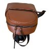 Immagine di PASH BAG Borsa donna ZAINO da spalla CHIUSO con ZIP sciarpa inclusa Marrone ERIC