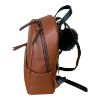 Immagine di PASH BAG Borsa donna ZAINO da spalla CHIUSO con ZIP sciarpa inclusa Marrone ERIC