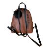 Immagine di PASH BAG Borsa donna ZAINO da spalla CHIUSO con ZIP sciarpa inclusa Marrone ERIC