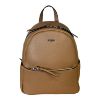 Immagine di PASH BAG Borsa donna ZAINO da spalla CHIUSO con ZIP sciarpa inclusa Camel ERIC