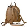 Immagine di PASH BAG Borsa donna ZAINO da spalla CHIUSO con ZIP sciarpa inclusa Camel ERIC