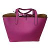 Immagine di PASH BAG SHOPPER REVERSE DA SPALLA + borsa interna e SCIARPA Viola/Marrone PARIS