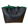 Immagine di PASH BAG SHOPPER REVERSE DA SPALLA + borsa interna e SCIARPA Nero/Verde PARIS