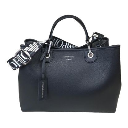 Immagine di EMPORIO ARMANI MY bag BORSA Shopper grande da braccio + tracolla BLU Y3D165