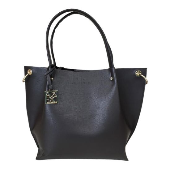Immagine di ARMANI AX Shopper Grande a 2 manici da spalla con pochette interna Marron 942685