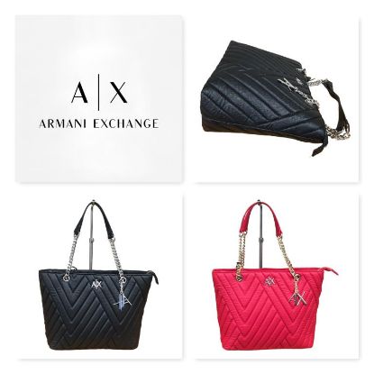 Immagine di ARMANI EXCHANGE AX borsa donna shopper Media da spalla in matelassè 942862