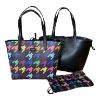 Immagine di PASH BAG SHOPPER REVERSE DA SPALLA + borsa interna e SCIARPA Multicolor PARIS