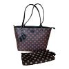 Immagine di PASH BAG Borsa donna shopper da spalla con DIVISORI sciarpa omaggio SERENA
