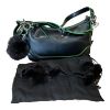 Immagine di Pash Bag BORSA DONNA Piccola BAQUETTE DA SPALLA tracolla e sciarpa nero NATASHA